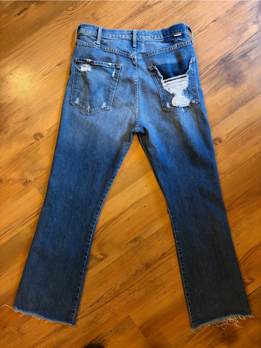 Mother Denim Jeans Tripper Weekender Fray Flare in My Treat 31